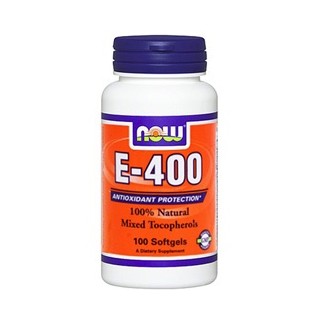 E-400 Mixed Tocopherols Now 100softgels - фото - 1