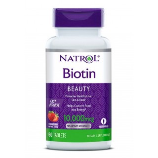 Biotin 10000 mcg 60 Tabs FD Natrol - фото - 1