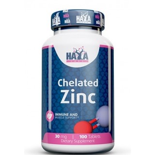 Chelated Zinc 30 mg 100 Tabs Haya Labs - фото - 1