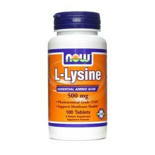 L-Lysine 500 mg 100 caps Now - фото - 1