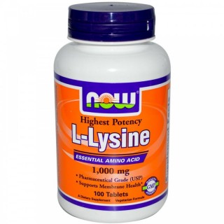 L-Lysine 1000 mg 100 Tablets Now - фото - 1