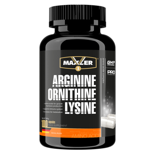 Arginine-Ornitine-Lysine 100 Caps Maxler - фото - 1