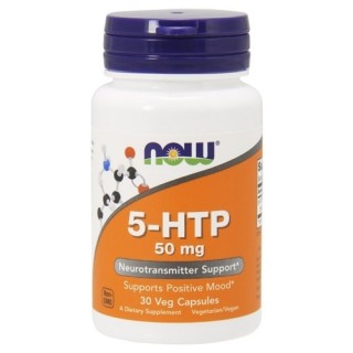 5-HTP 30 Capsules 50 mg Now - фото - 1