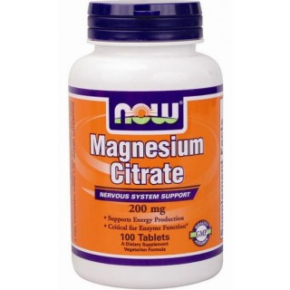 Magnesium Citrate 200mg 100Tabs Now - фото - 2