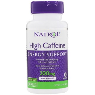 Natrol High Caffein 200 mg кофеин - фото - 1