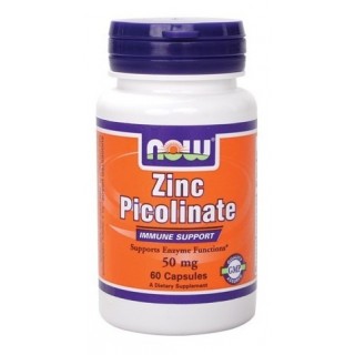 Zinc Picolinate 50 mg 60 caps Now - фото - 1