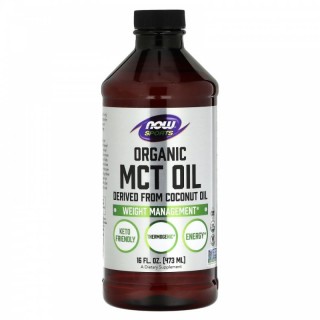 MCT OiL 473 ml Coconut oil Now - фото - 1