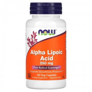 Alpha Lipoic Acid 250 mg 60 Caps Now - фото - 1