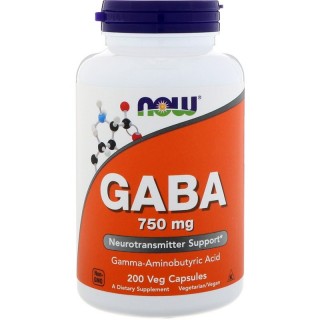GABA 750mg 200Caps Now - фото - 1