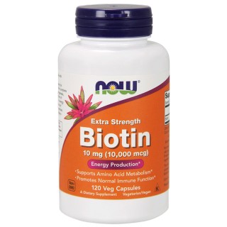 Biotin 10000 mcg NOW 120 caps - фото - 1