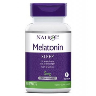 Melatonin 5 mg 60 Tabs Natrol - фото - 1