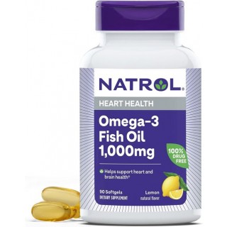 Omega-3 Fish Oil 1000 mg 90 caps Natrol - фото - 1