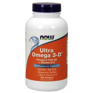 Ultra Omega 3D Now 180 softgels - фото - 1
