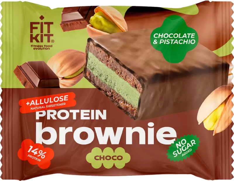 Protein brownie 50g Fit Kit - фото - 1