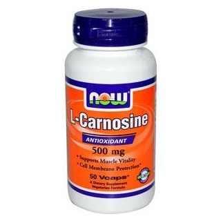 L-Carnosine 500 mg 50 caps Now - фото - 1