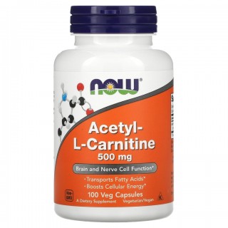 Acetyl L-Carnitine 500 mg 100 Caps Now - фото - 1