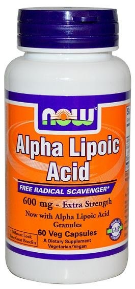 Alpha Lipoic Acid 600 mg 60 caps Now - фото - 1
