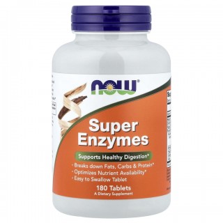 Super Enzymes 180 Tabs Now - фото - 1