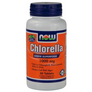Chlorella 1000 mg 60 tab Now - фото - 1