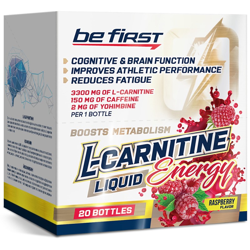 L-Carnitine Energy 20 ампул Be Firsr Карнитин и Гуарана - фото - 1