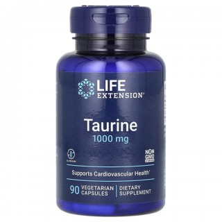 Taurine 1000 mg 90 Caps Life Extension таурин - фото - 1
