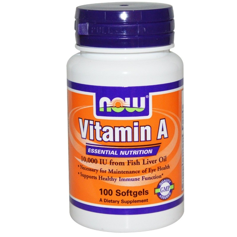 Vitamin A 10000 Now 100 caps - фото - 1