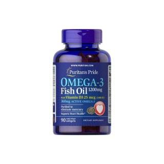 Omega-3 Fish Oil 1200 mg 90 Caps Puritans Pride - фото - 1