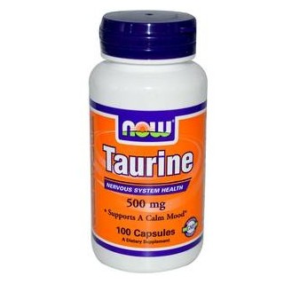L-Taurine 500 mg 100 caps NOW - фото - 1